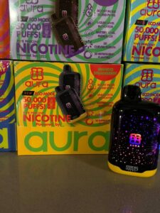 hitz aura nicotine disposable 50k puffs